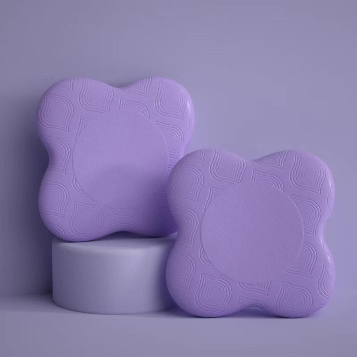 1 Pair Yoga Knee Cushions Extra Thick Yoga Knee Pad Cushions Purple