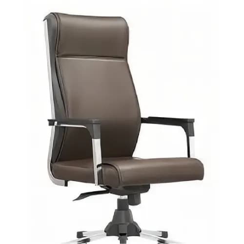 High Back Office Chair - Brown Color