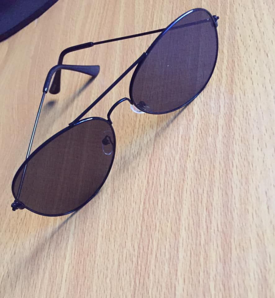 Dark Frames Unique Aviator Men's Sunglasses