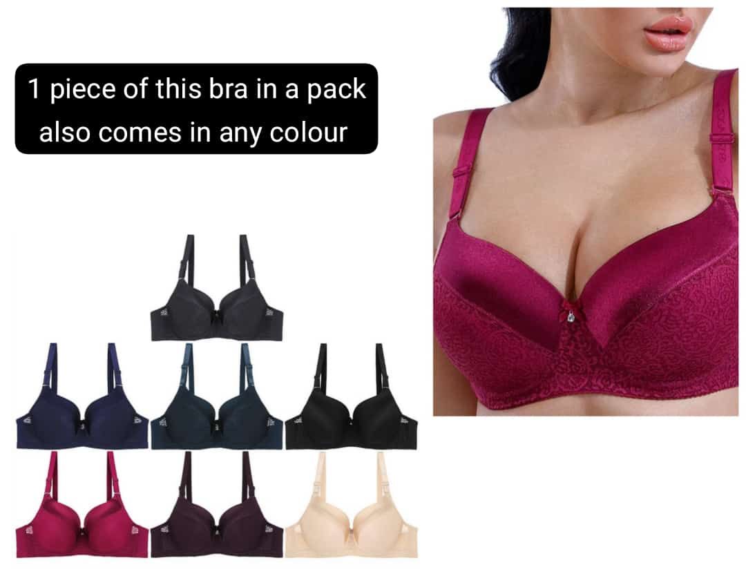 Ladies Breathable Single Padded Push Up Bra ( D Cup)