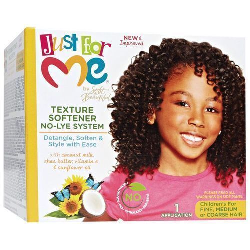 TEXTURE SOFTENER NO-LYE SYSTEM  RELAXER KIT FOR CHILDREN