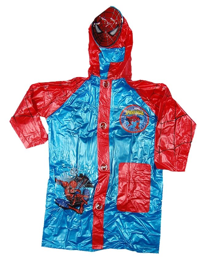 Boys' Rain Coat - Blue/Red