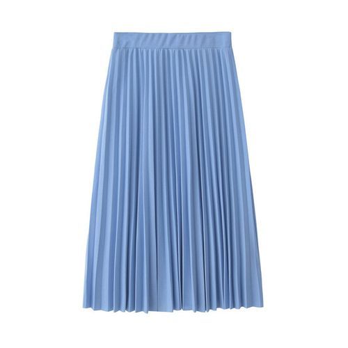 Women's Pleated Skirt With High Waist