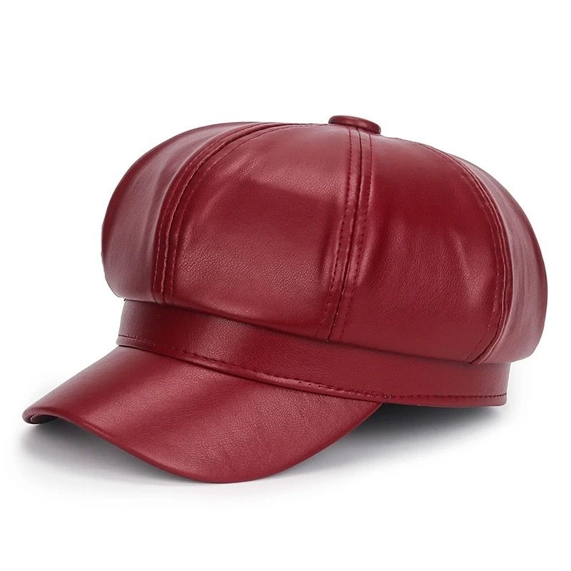LUXURY LEATHER FASHION BERET