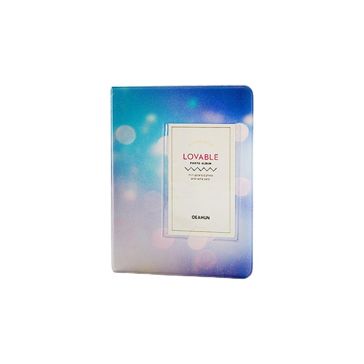 Photo Storage Holder Faux Leather Plog Photo Storage Book Blue