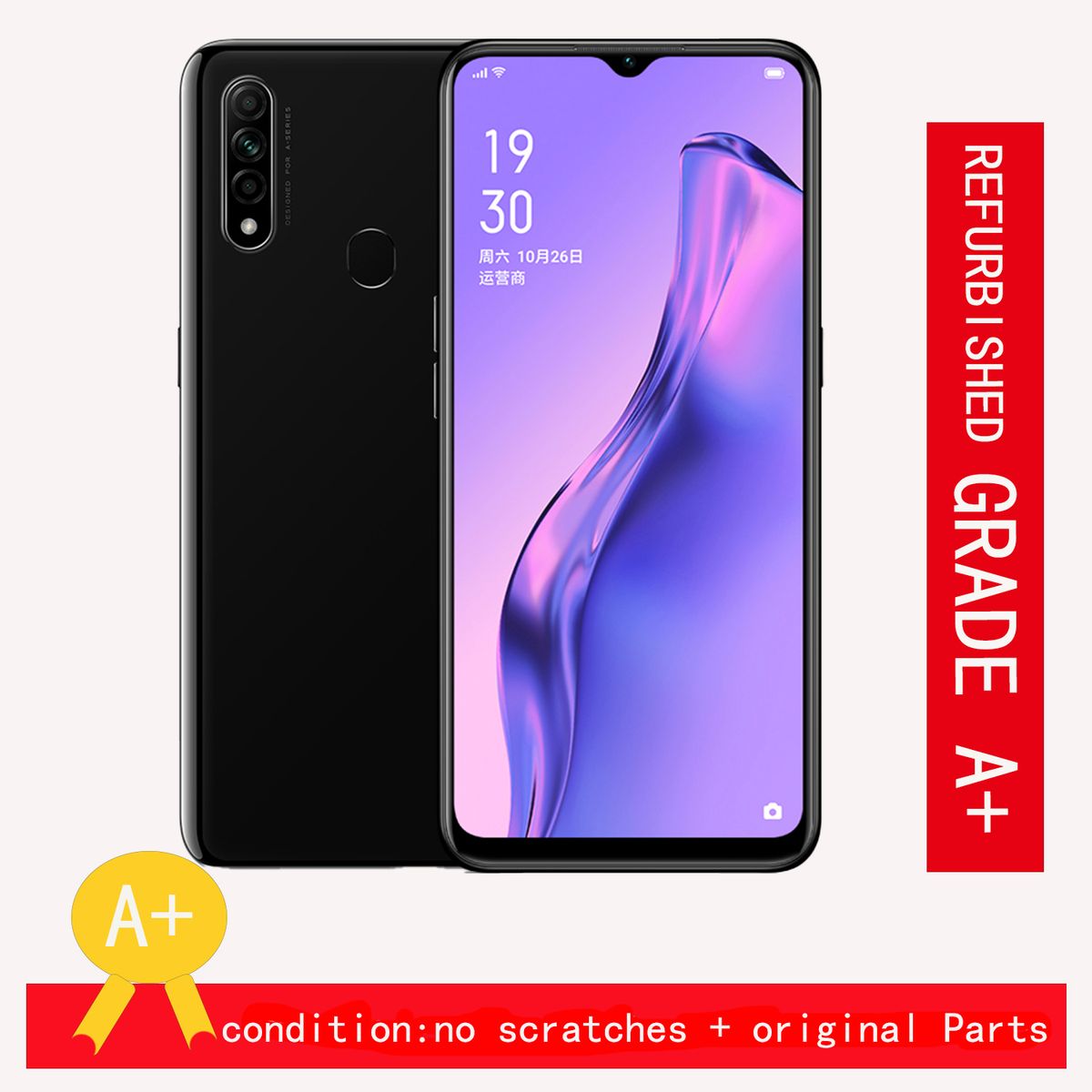 A31 6GB RAM+128G ROM Refurbished Dual SIM6.5 Inch Screen HD Camera 12MP Face Unlock+Fingerprint Smartphone