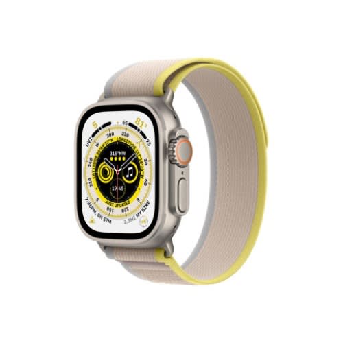 Watch Ultra Gps + Cellular 49mm Titanium Case With Yellow/beige Trail Loop Mnhl3b/a