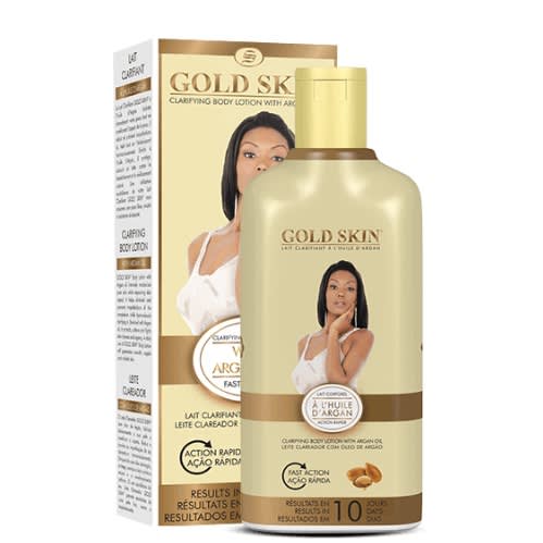 Gold Skin Body Set   - Lotion - 250ml+Serum - 70ml+Soap - 180g And Body Wash - 1000ml