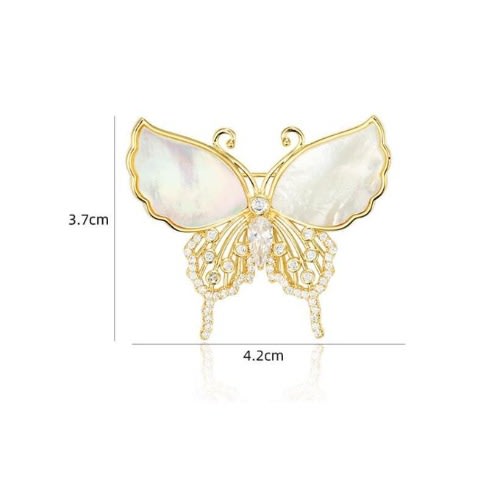 Butterfly Rhinestone Broach Brooch Pin