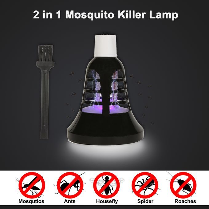 2 In 1 Mosquito Killer Lamp UV Led Electric Insect & Fly