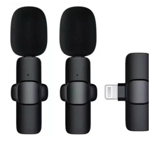 Double Wireless Lapel Microphone  For Iphones With 2 Mic