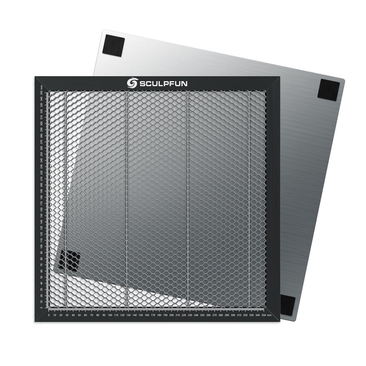 SCULPFUN Laser Cutting Honeycomb Working Table Board Steel Panel Platform for CO2 or Diode Laser Engraver Cutting Machine 400x400mm Easy-observing Table-protecting