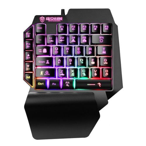 Gaming Keyboard Mobile Tablet One-handed Wired Game Keypad