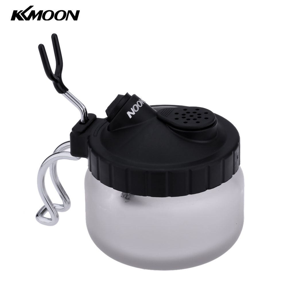 KKmoon Professional Airbrush Cleaning Pot Glass Air Brush