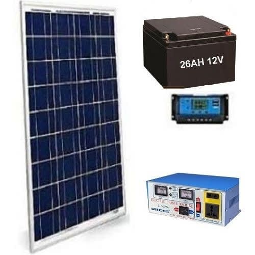 500w Home Solar Lighting System For Tv, Laptop And Lights With 26ah