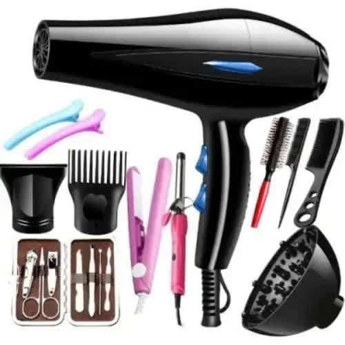 Hair Dryer/Curler Straightener Nails Cutter Set Combs - Set
