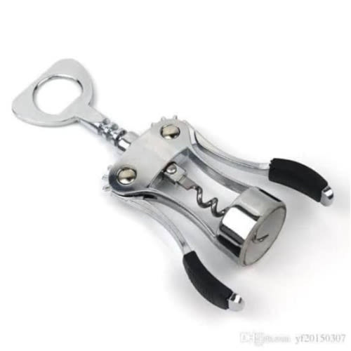 Stainless Deluxe Wine Opener - Silver