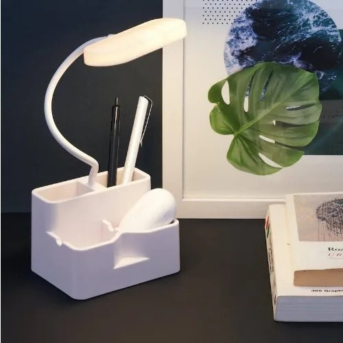 Eye Protection Led Reading Lamp With Pen Holder Slots