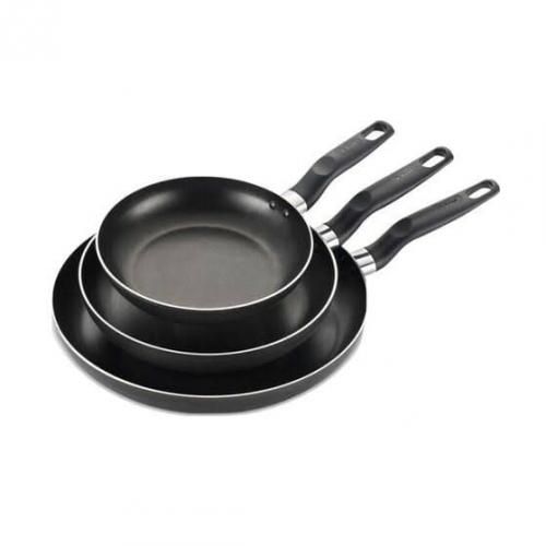 Solid Non Stick Frying Pan - 3 Pieces