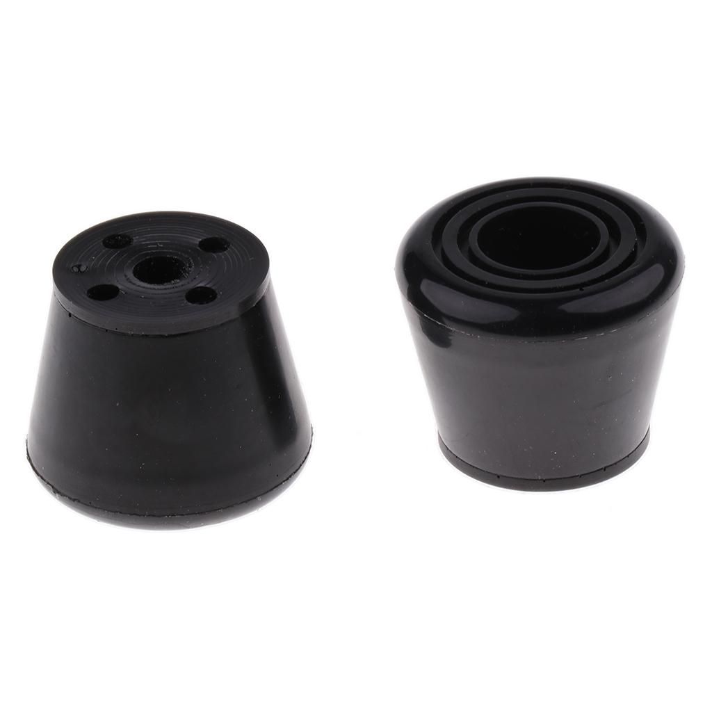 2pcs Boys Girls Kids Roller Skate Ice Skate Toe Stops Stoppers Black