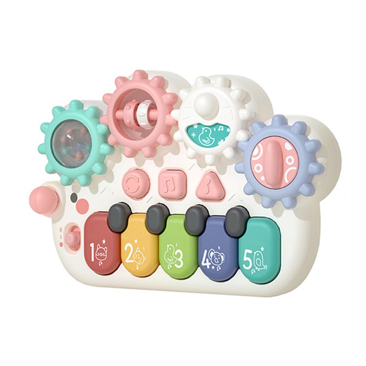 Musical Piano Toy Infant Early Learning Sensory Toy Piano White