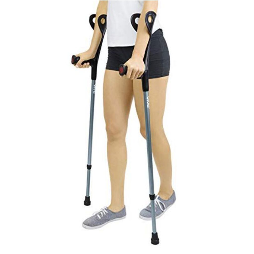 2pcs Adjustable Forearm Elbow Underarm Crutch Walking Legs