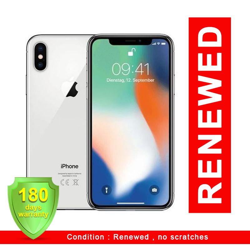 IPhone X 3GB RAM+64GB (Renewed) -White