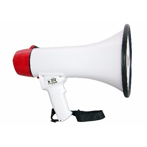Rechargeable Handheld Portable PA Megaphone with USB/SD/AUX Support