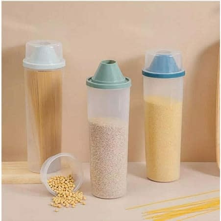 Pasta Container With Cover - 3 Pieces - Multicolor