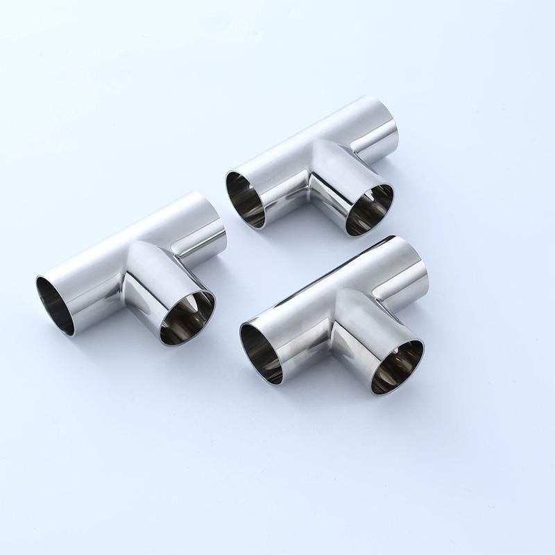 Stainless Steel Reducing Tee 304 Stainless Steel Tee Valve Pipe Fittings Reducing Pipe Union 4 Points Metal Pipe Accessories