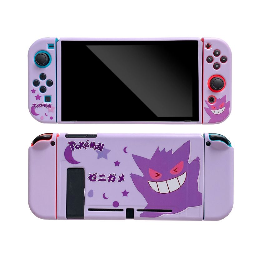 Pokemon Gengar Squirtle Bulbasaur TPU Soft Case For Nintendo Switch/OLED Game Console Controller NS Gaming Accessories