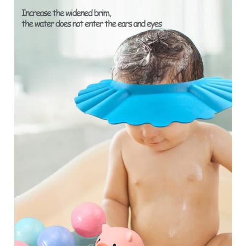 Baby Shampoo Shower Cap And Feeding Bib
