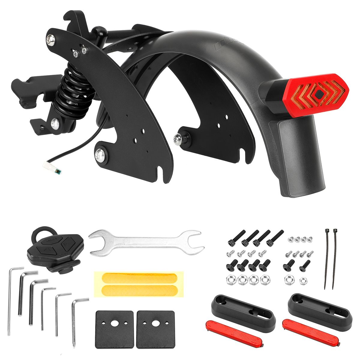 Rear Suspension Kit With Mudguard And LED Taillight For