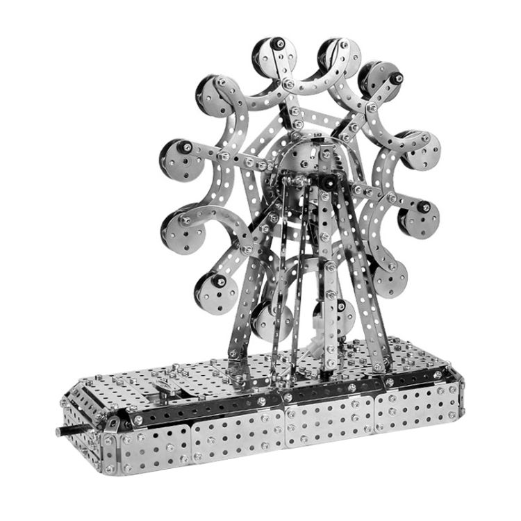 Mechanical Toy Metal Assembly Model Music Ferris Wheel