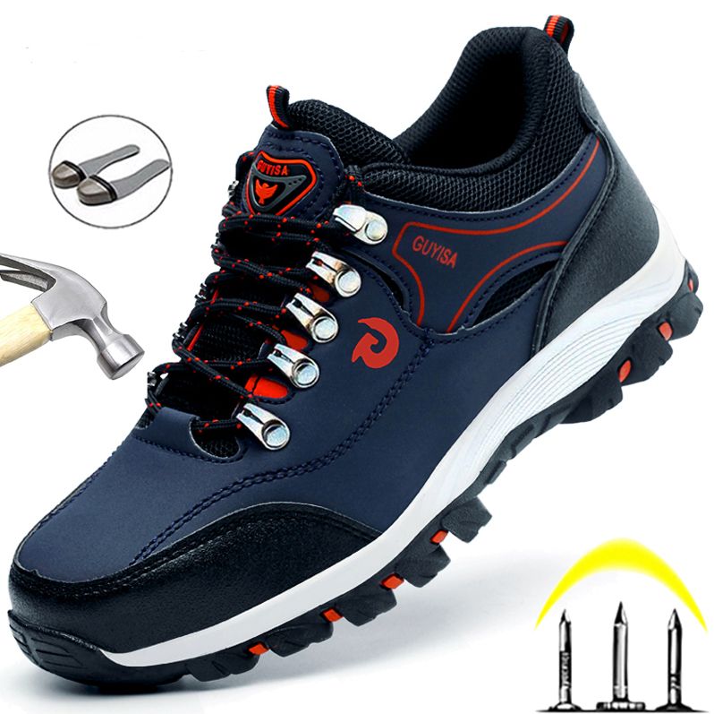 Safety Shoes Men Outdoor Hiking Shoes Work Sneakers