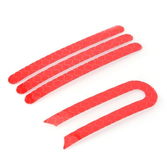 NY85064 Scooter Pedal Matte Pad Sunscreen Sticker Reflective Styling Stickers Red