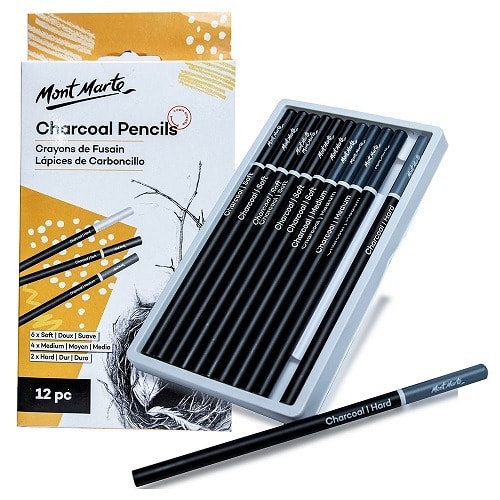 Charcoal Pencil -12 Piece Set