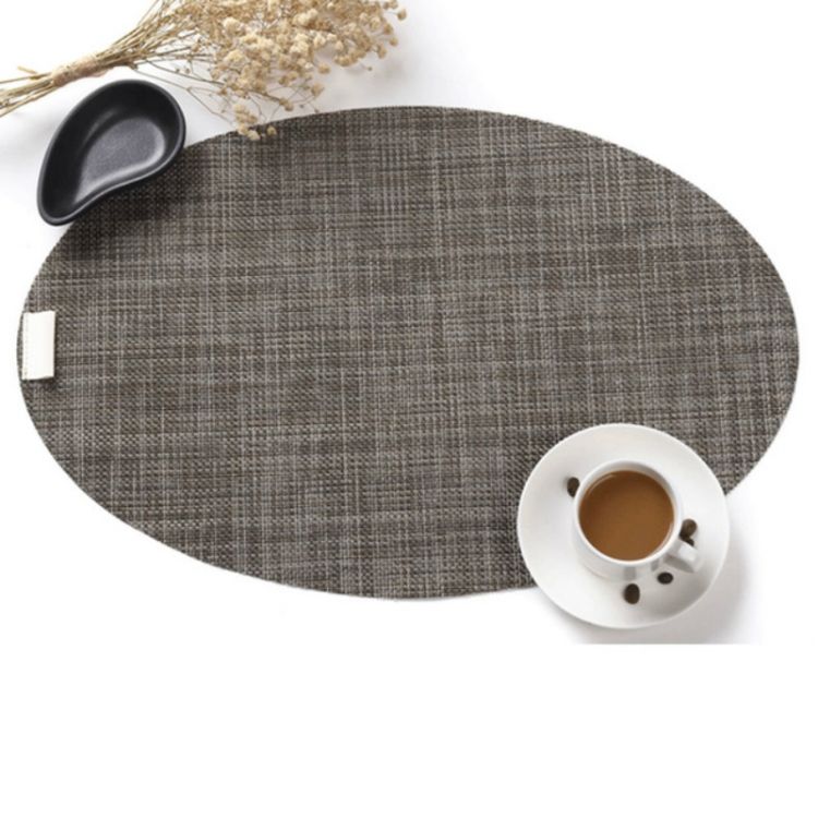PVC Oval Shape Dining Table Mat