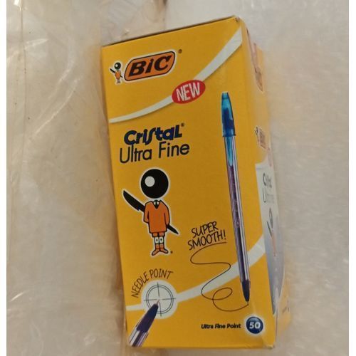 BIC Crystal Fine Biro---50-Pieces Blue Biro