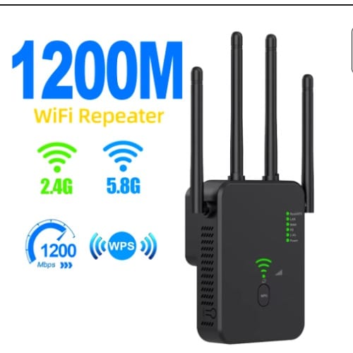 1200mbps Wifi Router & Repeater 5ghz + 2.4ghz 300mbps