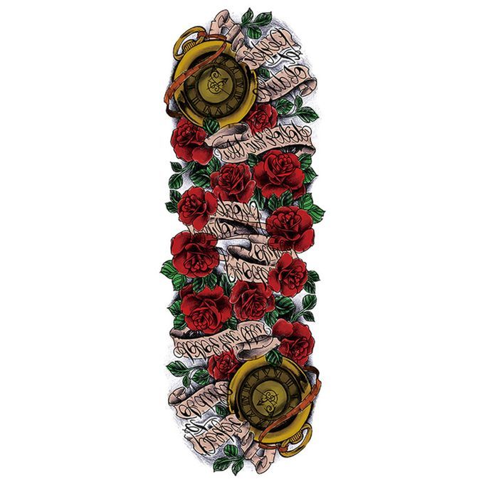 1 Sheet Full Arm Temporary Tattoos Sticker Large Arm