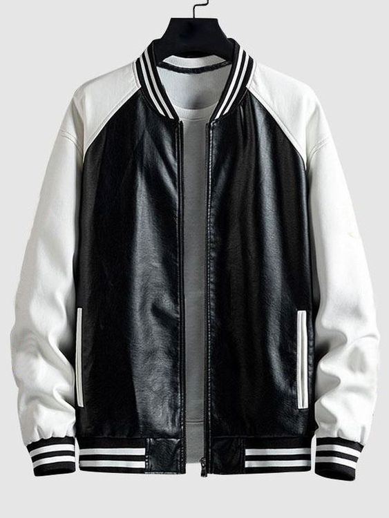 Urban Classics Leather Varsity Jacket