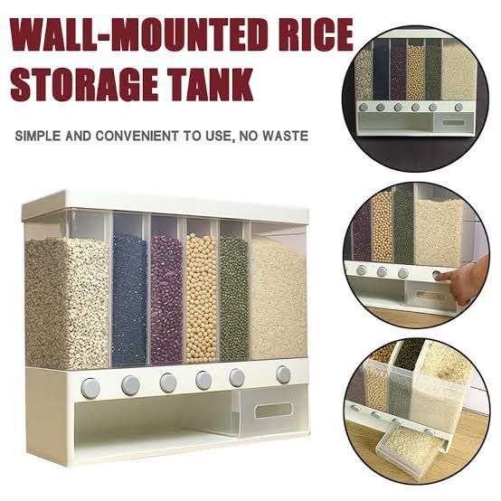 Multifunctional Cereal Dispenser Storage Box