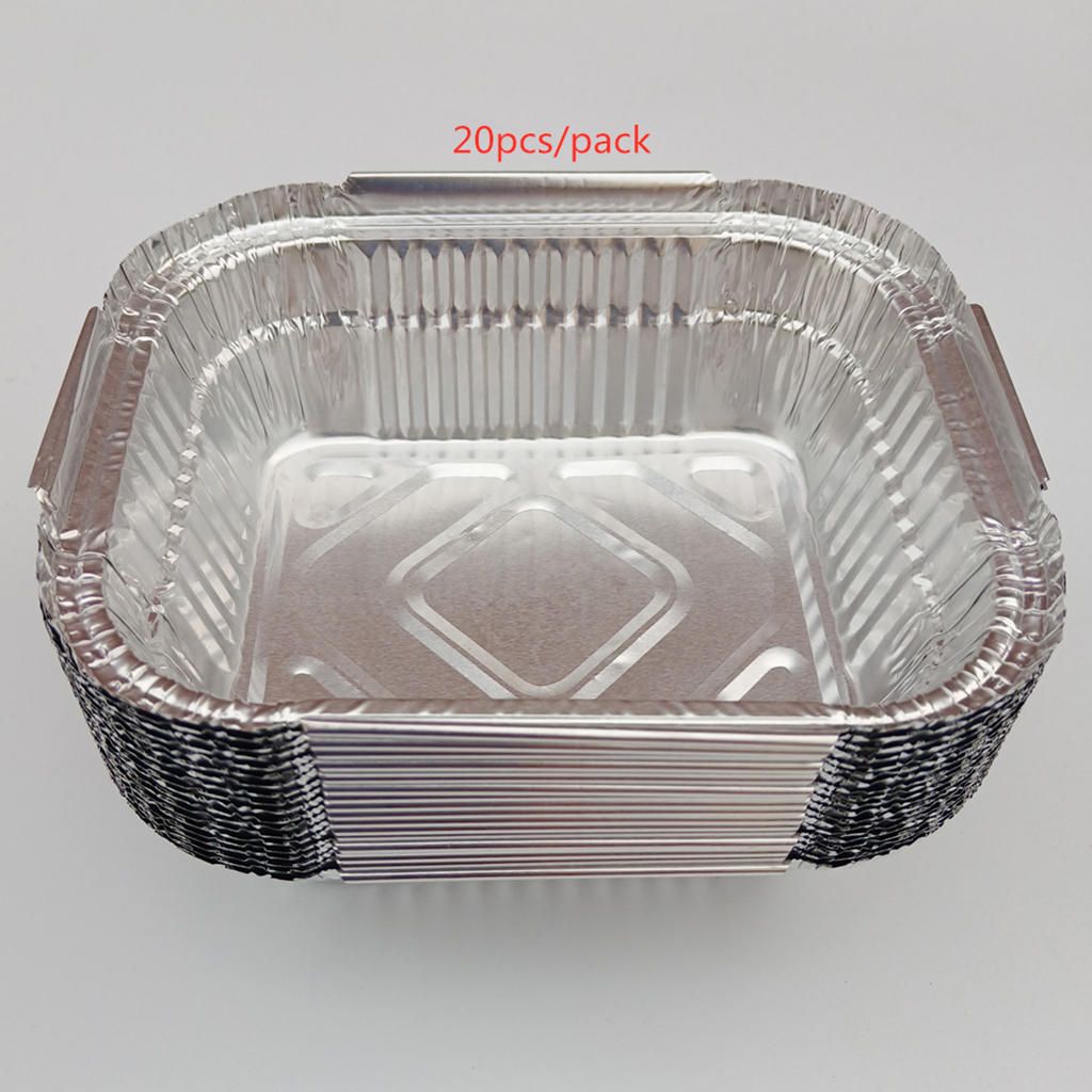 Rectangle Disposable Cake Pans, Recyclable Aluminum Heat