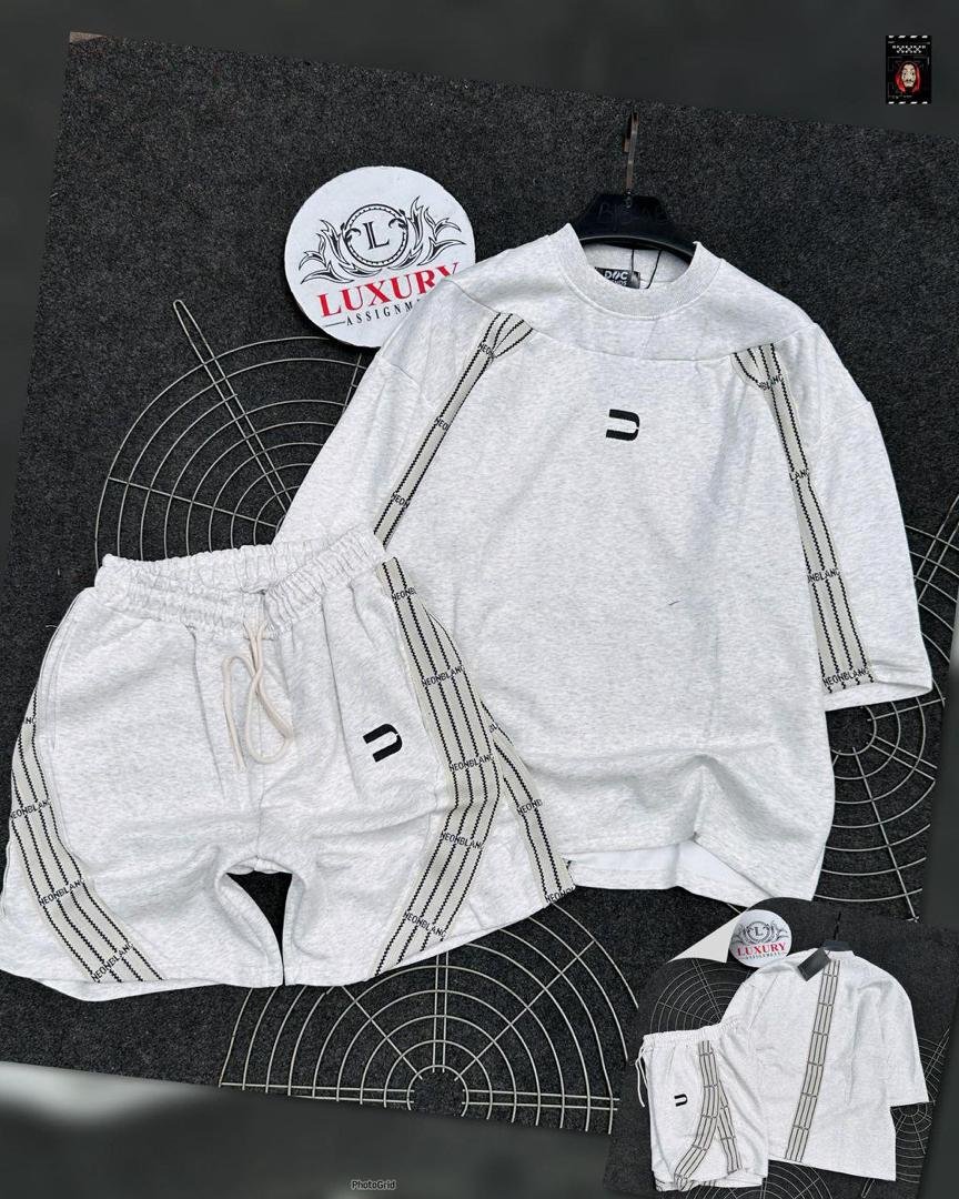 Unisex Two Pieces Set Short And Top