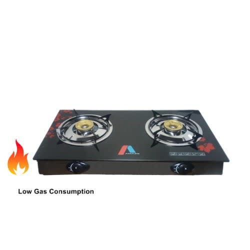 Glass Table Top Gas Cooker -2 Burner