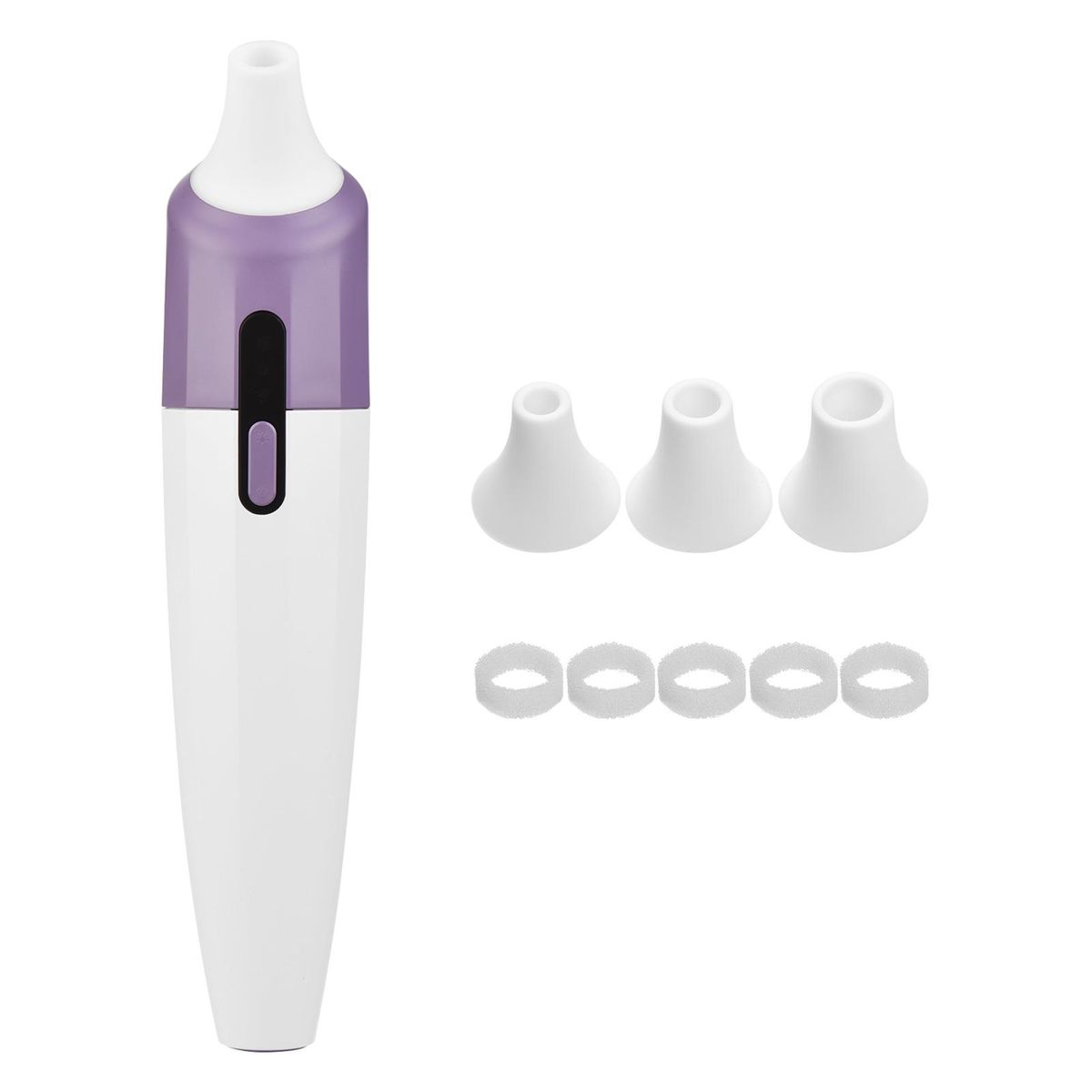 Blackhead Pore Vacuum Cleaner Remover with Camera Hot Compress Function 3 Different Powerful Suction  Probes 2 Adjustable Suction Level for Women & Men Comedone Whitehead all Skin with USB Cable Purple