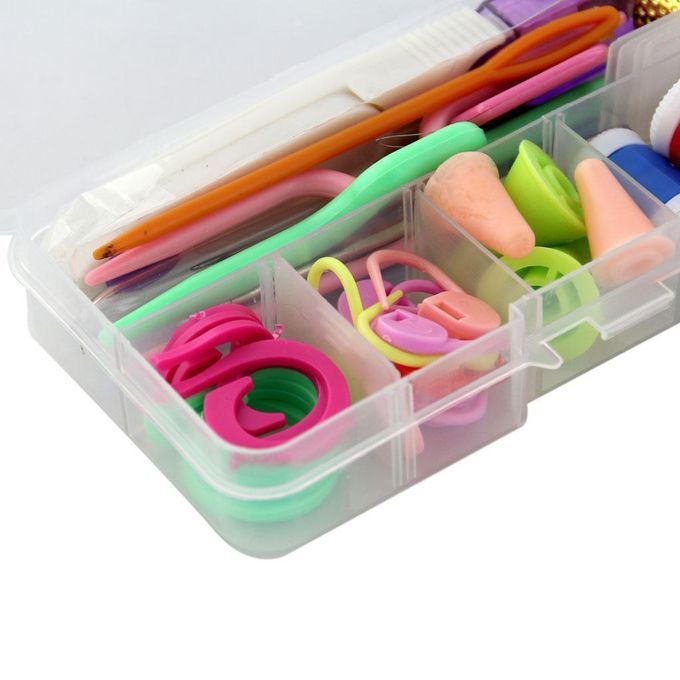 Mixed Handle Crochet Hooks Knitting Needles Knit Craft Set With