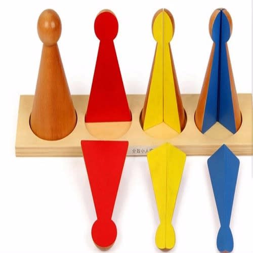 Montessori Large Fraction Skittles--Multicolour--No