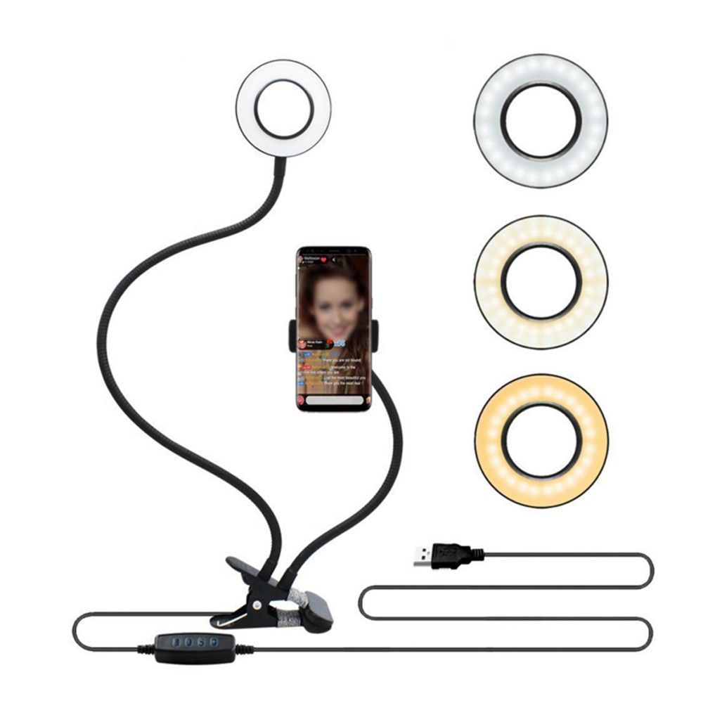 DC5V 8W 18 LEDs 3.5Inches R-ing Selfie Light Round Camera